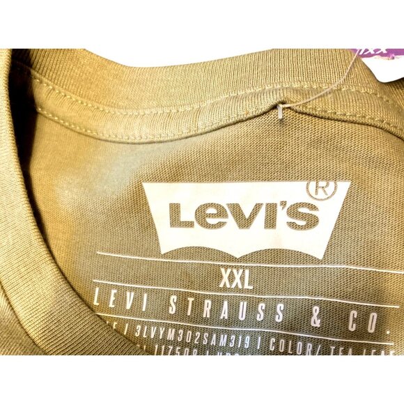 Levis XXL Tan Graphic Tee W/ Desert Scene Print - 100% Cotton - Picture 3 of 4